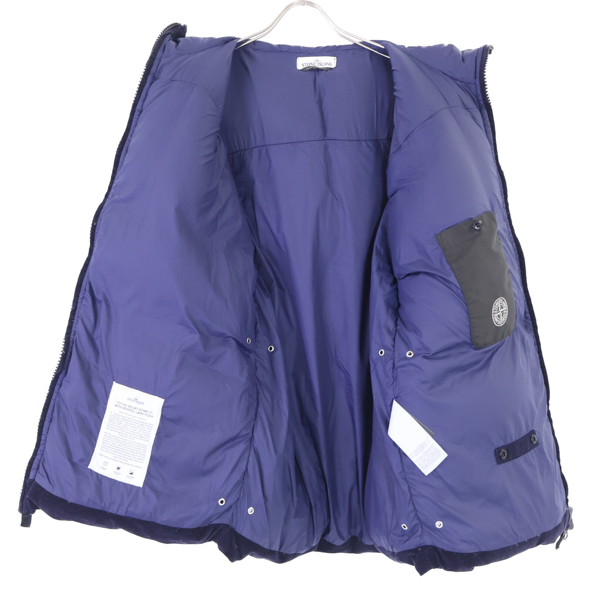 STONE ISLAND ストーンアイランド 【美品/国内正規】691544125 COTTON VELVET DOWN-TC WITH REVERSE LAMY FLOCK グローブ付 ダウンジャケット ジャケット