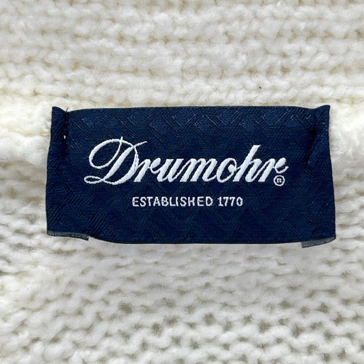 Drumohr ドルモア ホワイト メリノウール カーディガン トップス