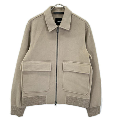 Theory セオリー 25年製 02-5409002 ウールカシミヤリブブルゾン ジャケット