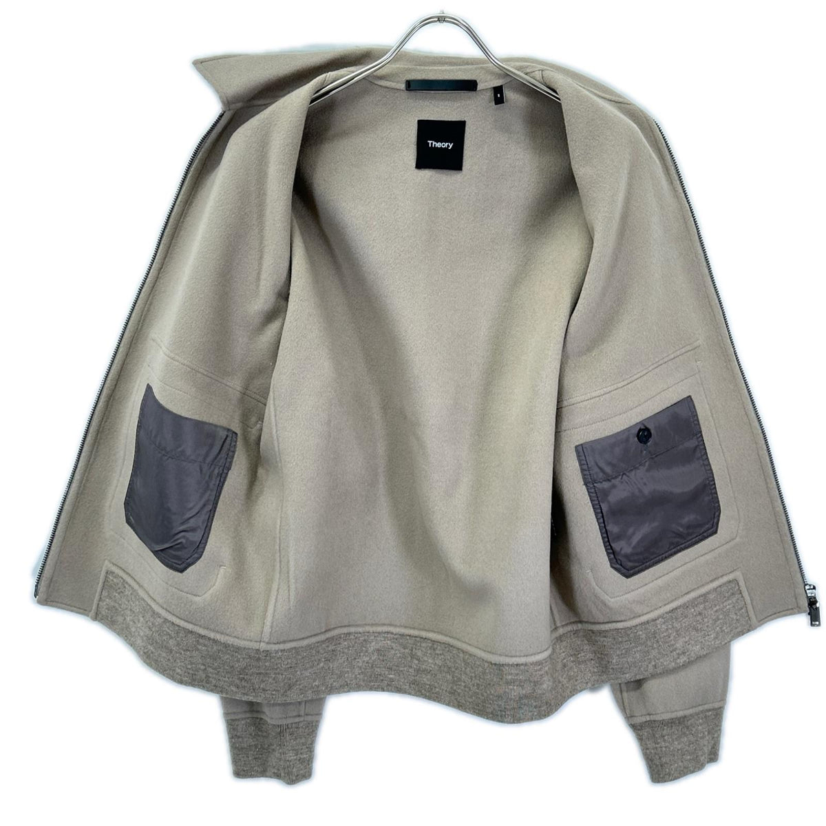 Theory セオリー 25年製 02-5409002 ウールカシミヤリブブルゾン ジャケット