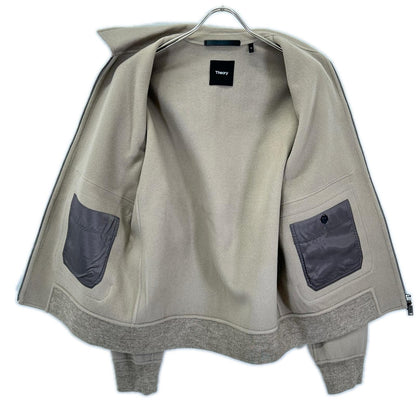 Theory セオリー 25年製 02-5409002 ウールカシミヤリブブルゾン ジャケット