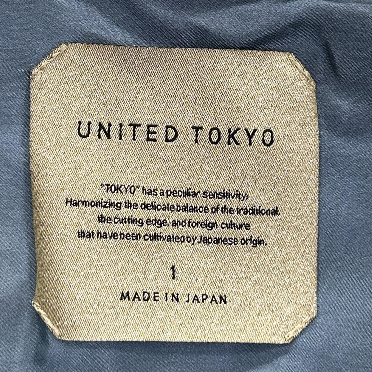 UNITED TOKYO ユナイテッドトウキョウ 135553007 ブラック EX DOLPHIN HUNTING JACKET ジャケット