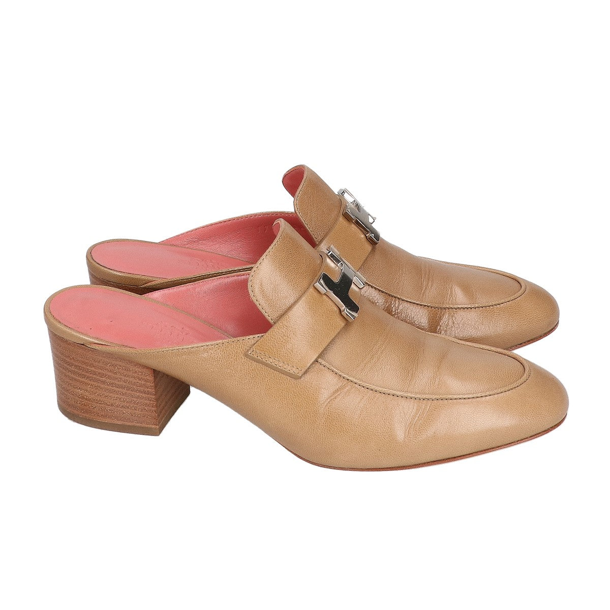 HERMES エルメス 【美品】172103Z パラディ レザー ミュール シューズ