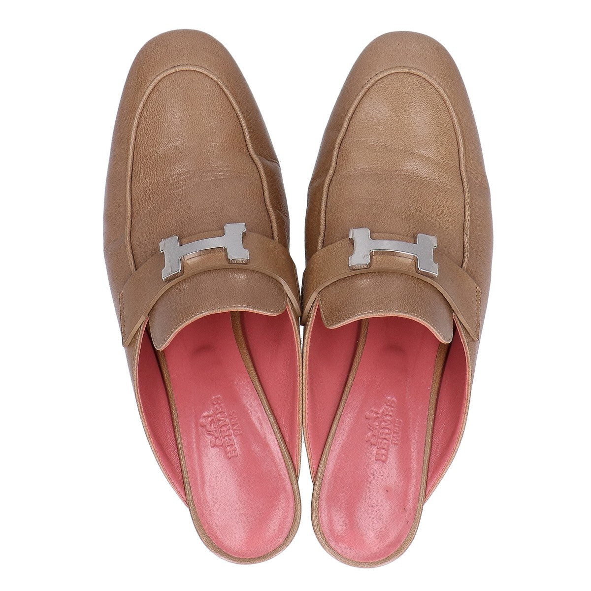 HERMES エルメス 【美品】172103Z パラディ レザー ミュール シューズ