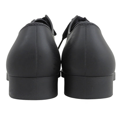 COMMEdesGARCONS コムデギャルソン 美品 ラバー レースアップ シューズ レディース ブラック 24cm シューズ