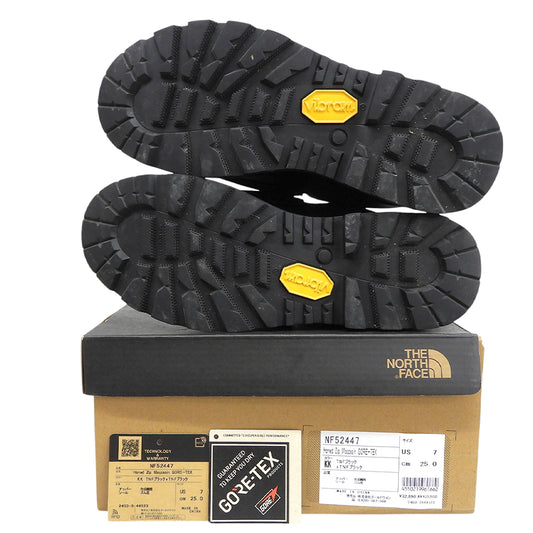 THE NORTH FACE ノースフェイス 美品 ホーンド ジップ モカシン ゴアテックス シューズ メンズ 黒 ブラック 25cm NF52447 シューズ