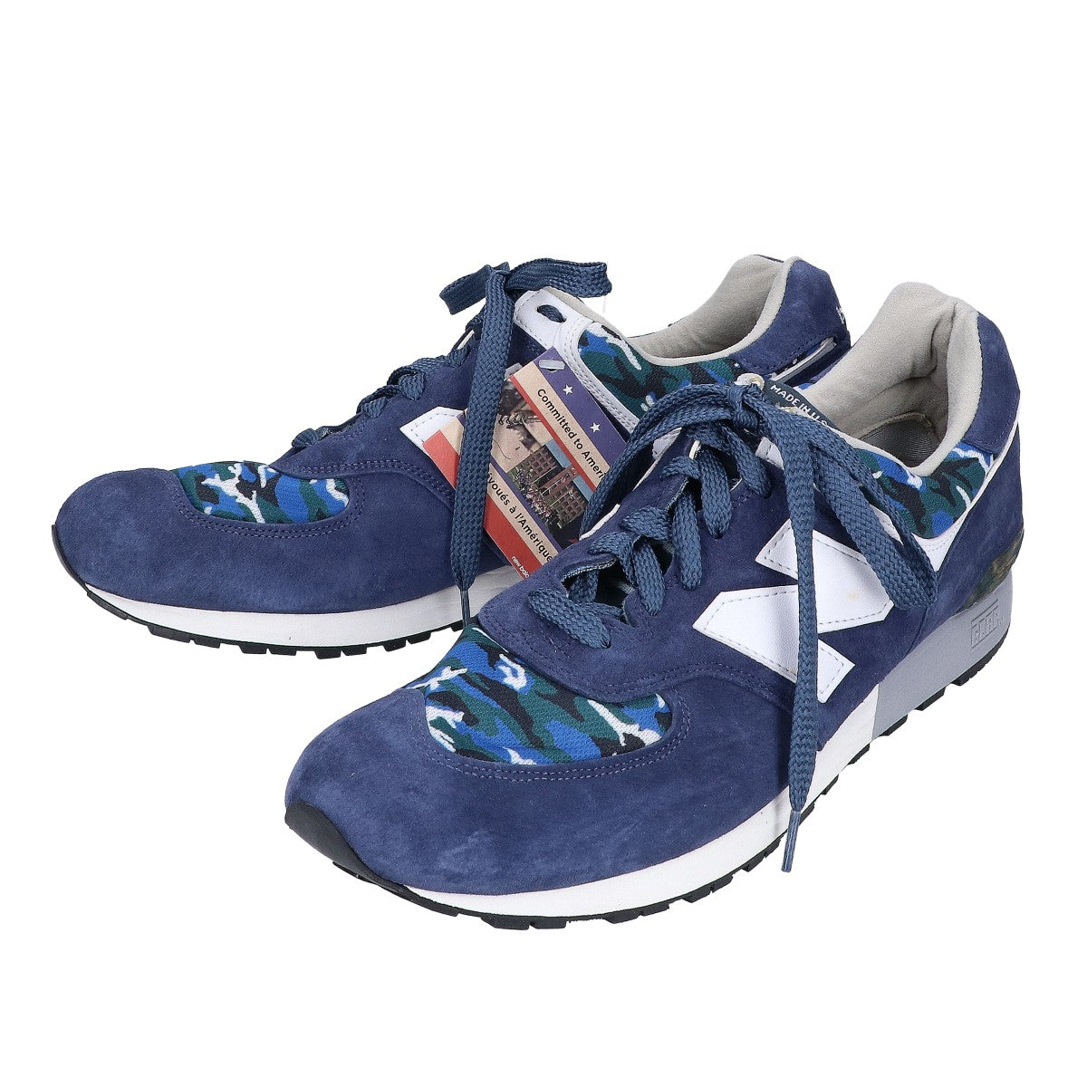 NEW BALANCE ニューバランス 【美品】US576CM1 made in USA カモフラージュ柄 スエード ローカット スニーカー シューズ
