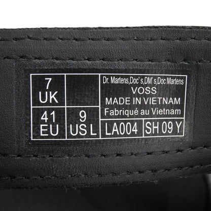 Dr.Martens ドクターマーチン 美品 VOSS バックストラップ レザー サンダル シューズ メンズ ブラック UK7 23802001 シューズ