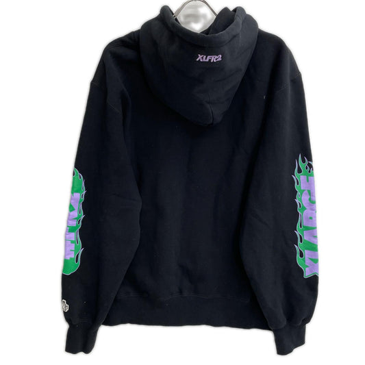 XLARGE エクストララージ ×FR2 ブラック キャラクタープリント パーカー トップス