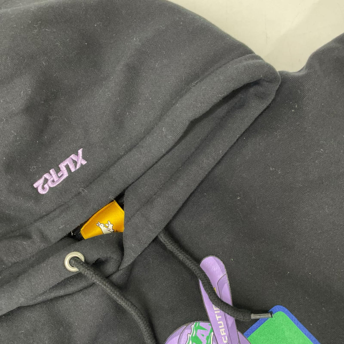 XLARGE エクストララージ ×FR2 ブラック キャラクタープリント パーカー トップス