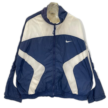NIKE ナイキ 90s ホワイト×ネイビー ナイロンジャケット ジャケット