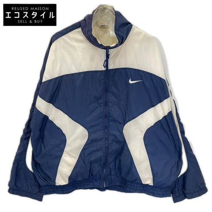 NIKE ナイキ 90s ホワイト×ネイビー ナイロンジャケット ジャケット