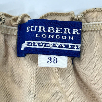 Burberry Blue Label Burberry Blue Label made in 2007 beige Nova check ribbon tunic tops