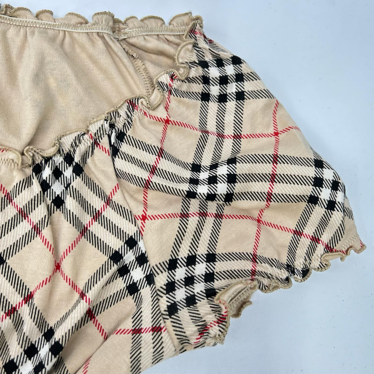 Burberry Blue Label Burberry Blue Label made in 2007 beige Nova check ribbon tunic tops
