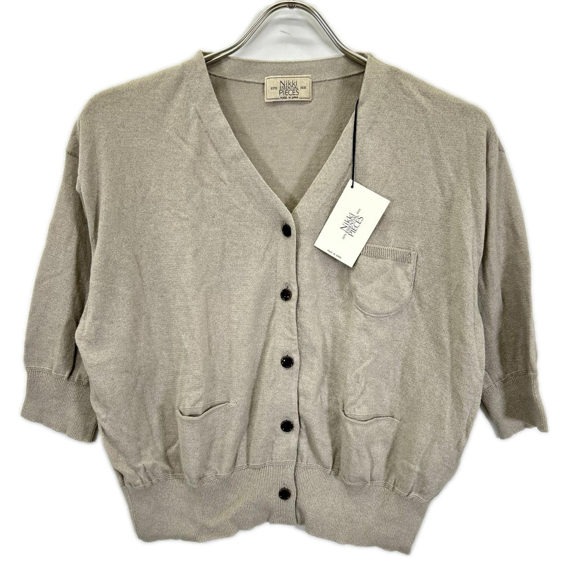 NIKKI ESSENTIAL PIECES ニッキエッセンシャルピーシーズ 25年製 NEP-SS2531 グレー カーディガン トップス