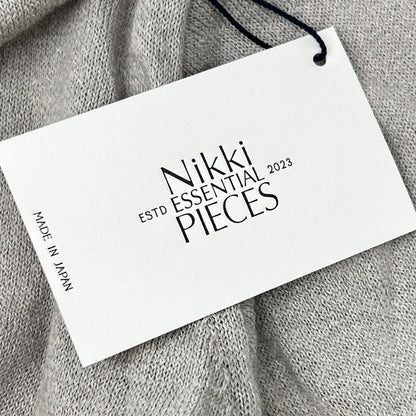 NIKKI ESSENTIAL PIECES ニッキエッセンシャルピーシーズ 25年製 NEP-SS2531 グレー カーディガン トップス