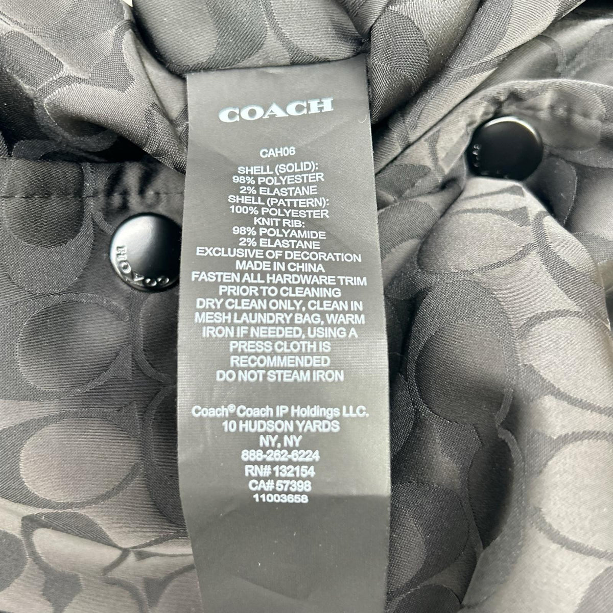 COACH コーチ CAH06 ブラック リバーシブル シグネチャージャケット ジャケット