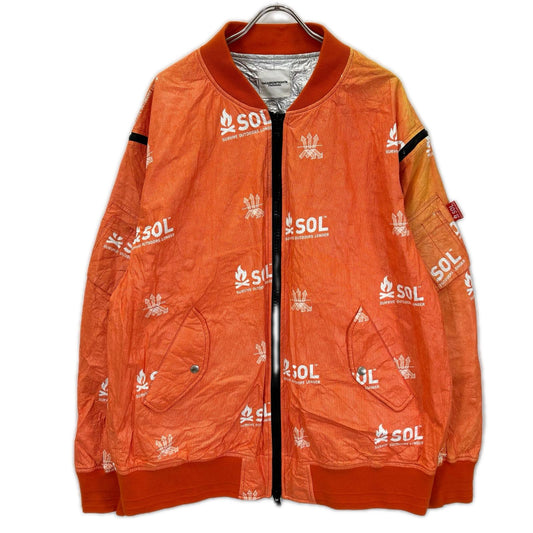 TAKAHIROMIYASHITA The SoloIst. タカヒロミヤシタ ザ ソロイスト. SJ-0071AW18 オレンジ ジッパー フライトジャケット ジャケット