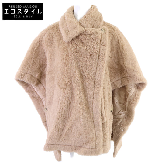 Max Mara マックスマーラ 【国内正規】23473620336 UNICA テディベア アルパカ/カシミヤ/シルク ポンチョ ジャケット