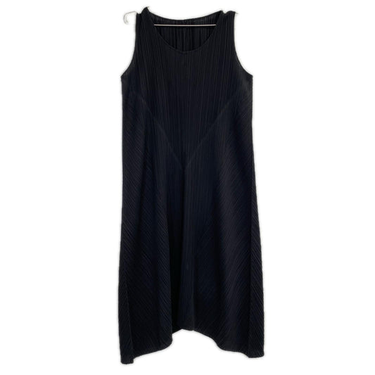 PLEATS PLEASE プリーツプリーズ ブラック プリーツ ノースリーブワンピース ワンピース