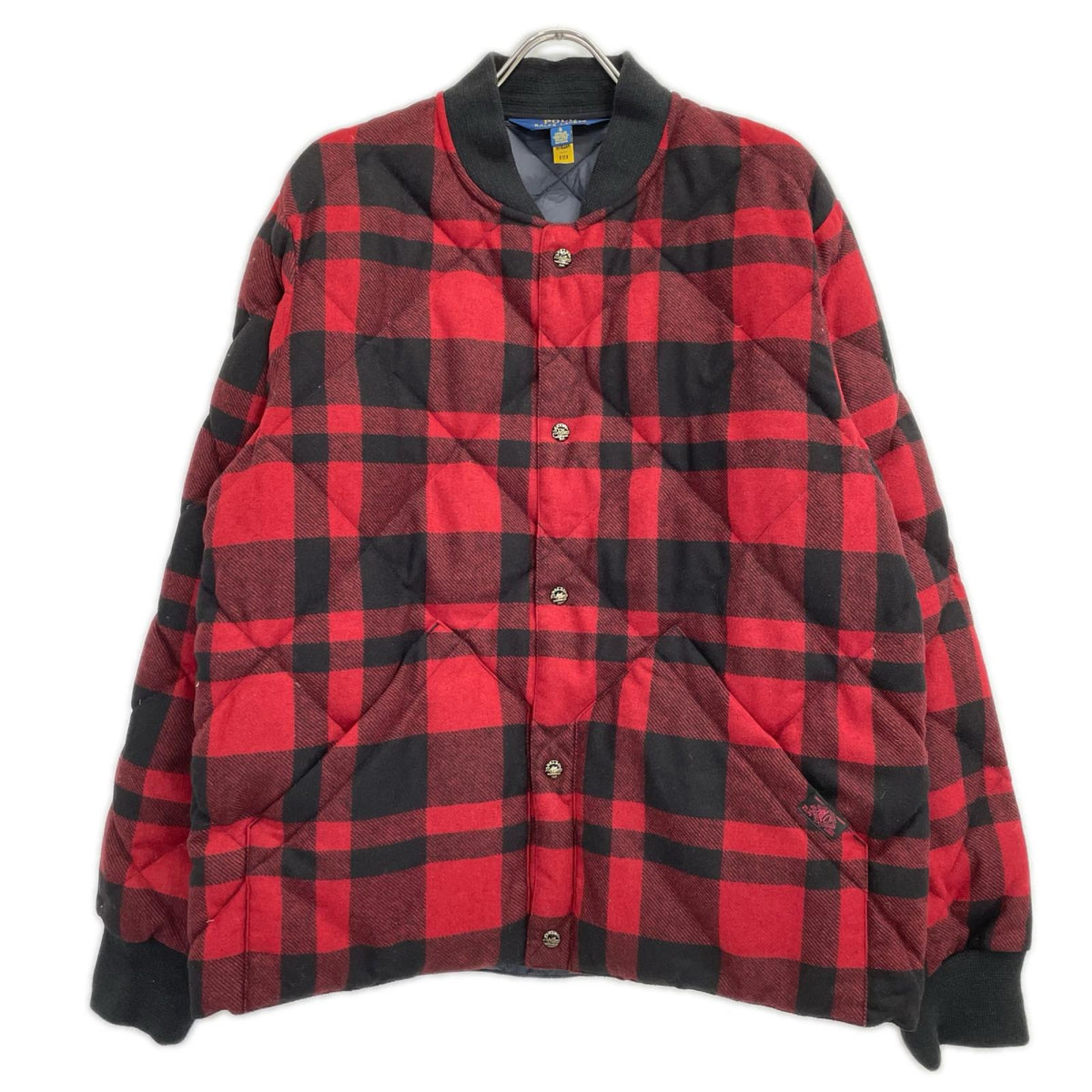 POLObyRalphLauren ポロラルフローレン レッド×ブラック バッファロー チェック ウールブレンド ジャケット ジャケット