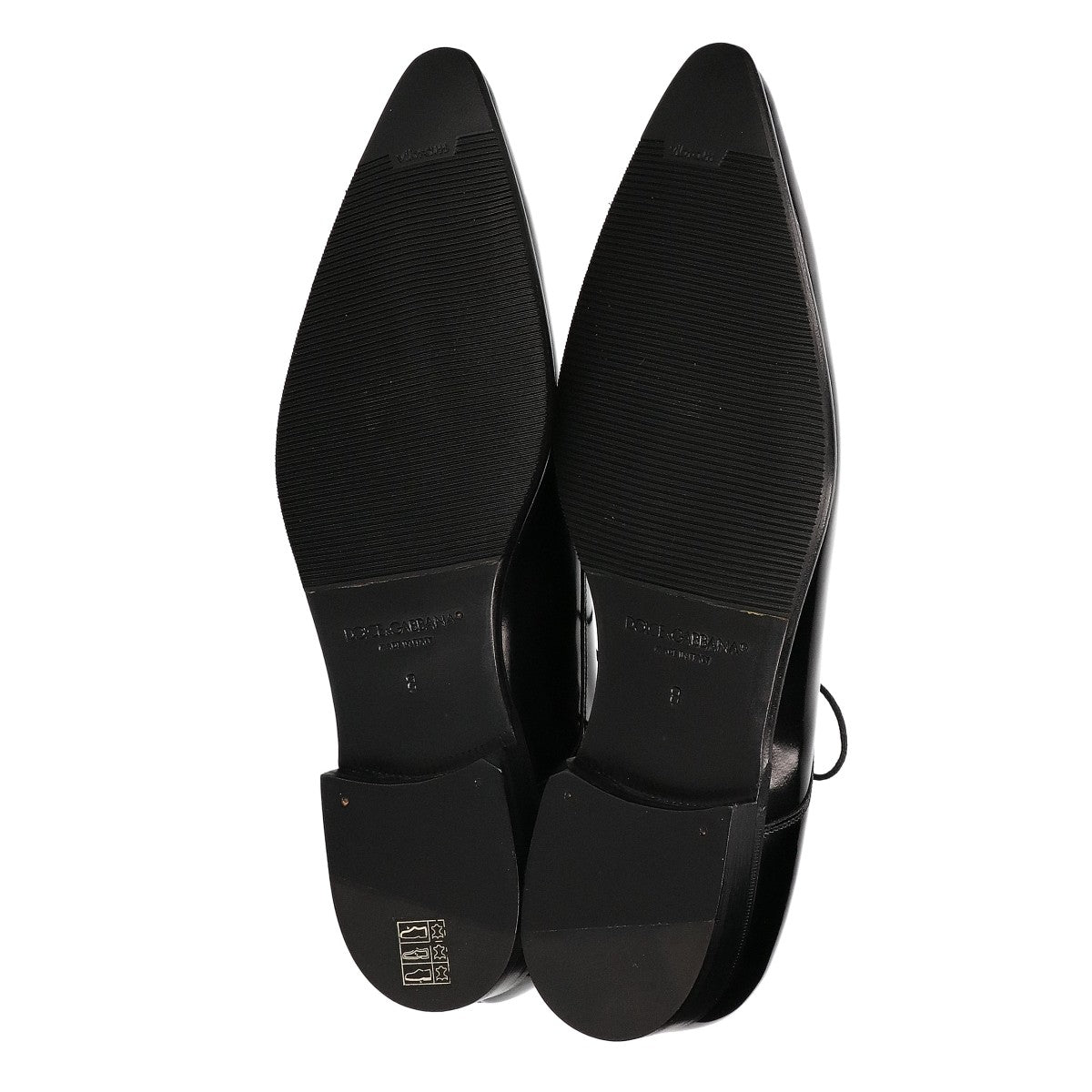 DOLCE&GABBANA ドルチェアンドガッバーナ 【新品同様】CA1920 パテントレザー レースアップ シューズ シューズ
