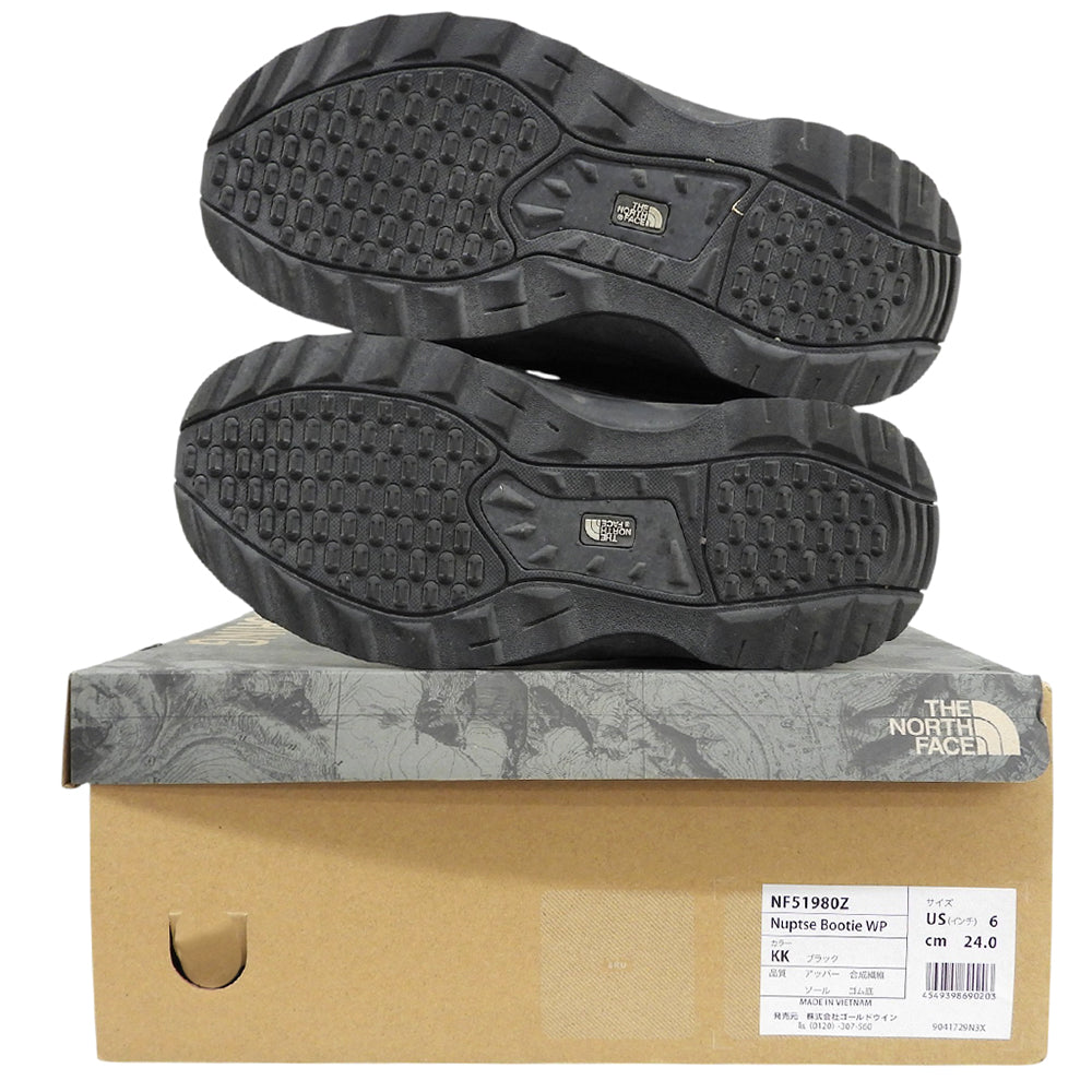 THE NORTH FACE ノースフェイス ヌプシ ブーティ ウォータープルーフ ウィンターブーツ シューズ レディース ブラック 6.0 NF51980Z シューズ