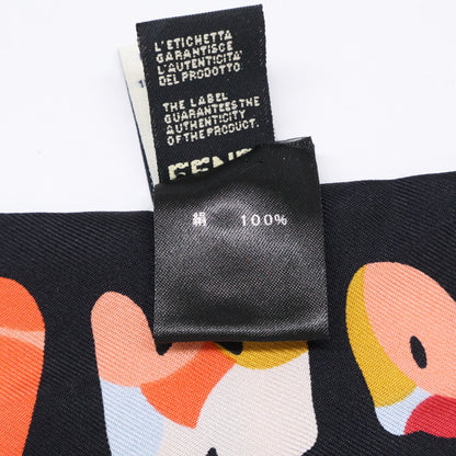 FENDI フェンディ ロゴ シルク ラッピー スカーフ