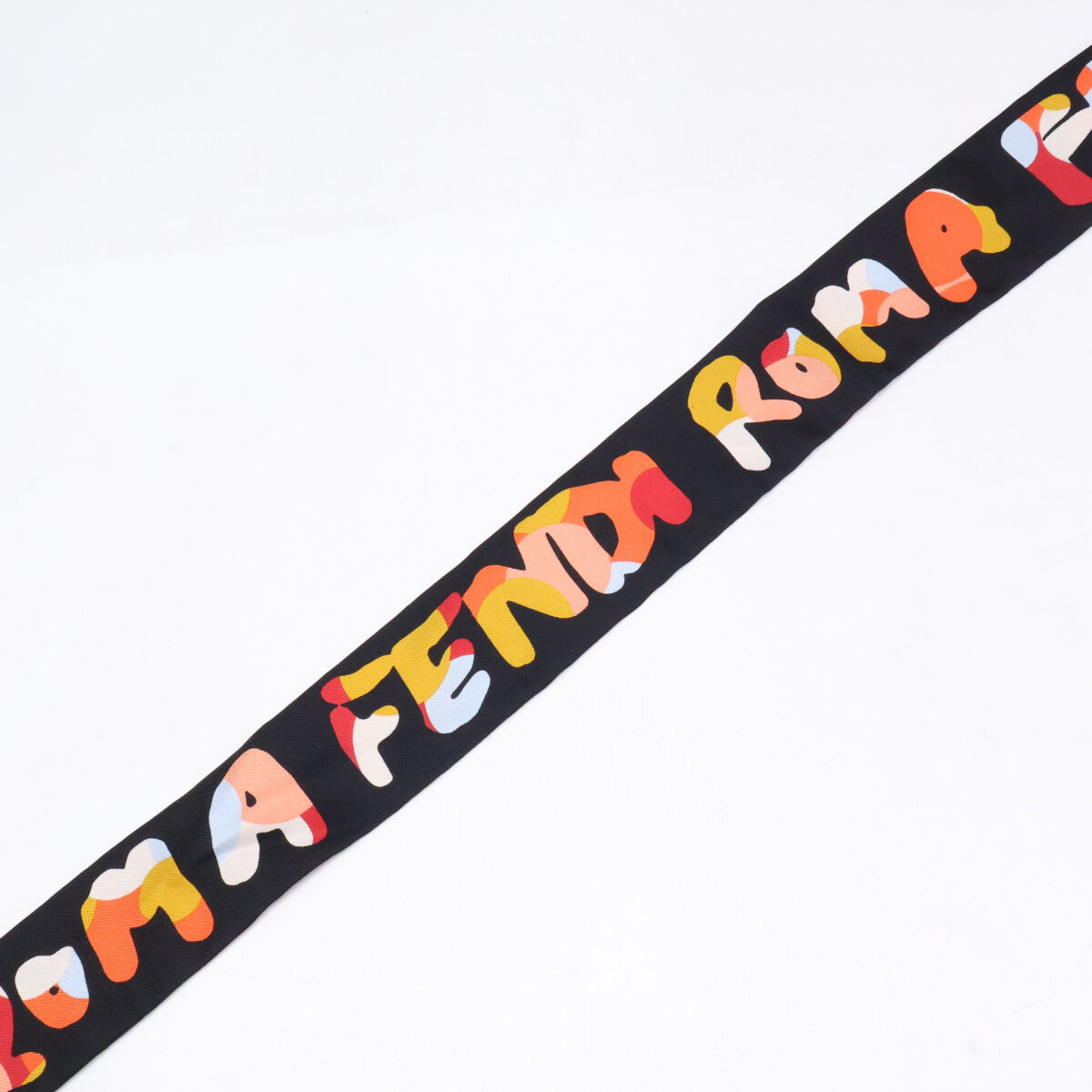 FENDI フェンディ ロゴ シルク ラッピー スカーフ