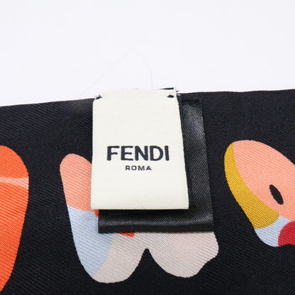 FENDI フェンディ ロゴ シルク ラッピー スカーフ