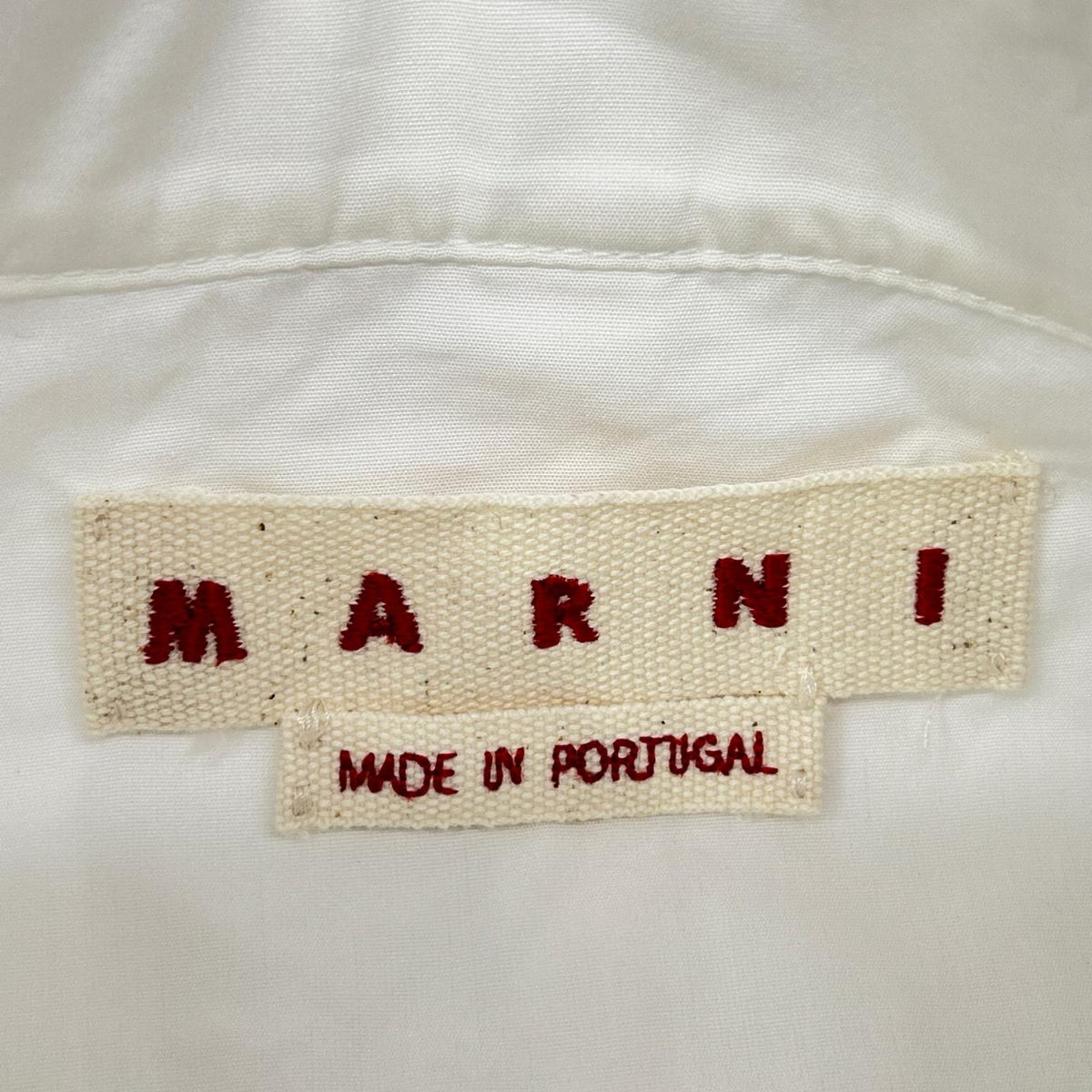 MARNI マルニ ホワイト ウィングカラー オーバーサイズ トップス