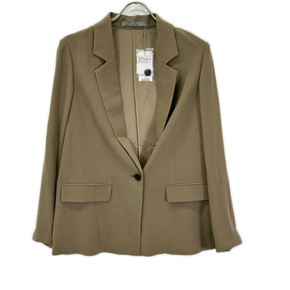 theory luxe セオリーリュクス ブラウン バックサテンリラックスジャケット ジャケット