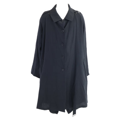 ANN DEMEULEMEESTER アンドゥムルメステール ウール レイヤードデザイン ベルト付 コート
