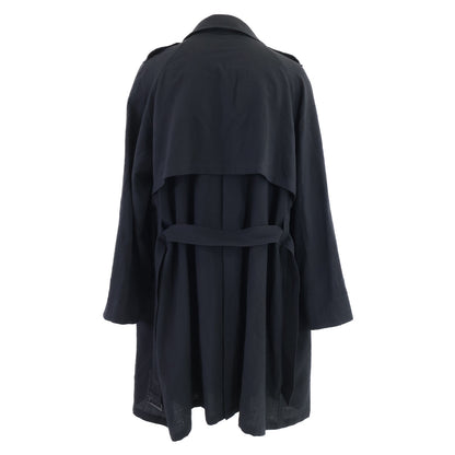 ANN DEMEULEMEESTER アンドゥムルメステール ウール レイヤードデザイン ベルト付 コート