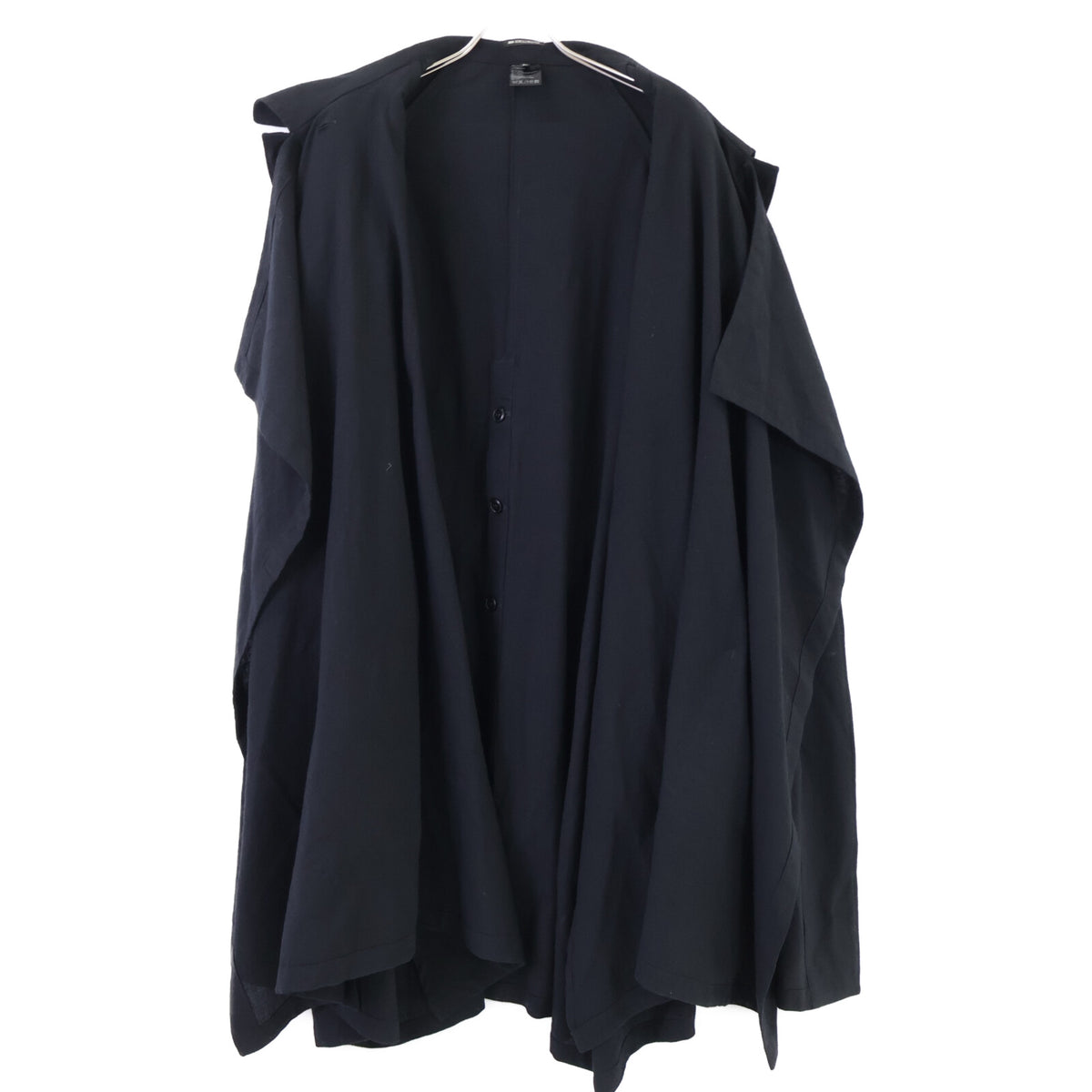 ANN DEMEULEMEESTER アンドゥムルメステール ウール レイヤードデザイン ベルト付 コート
