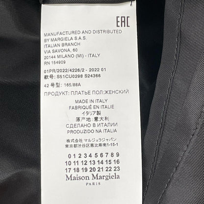Maison margiela メゾンマルジェラ 22SS S51CU0298 ブラック レイヤードワンピース ワンピース