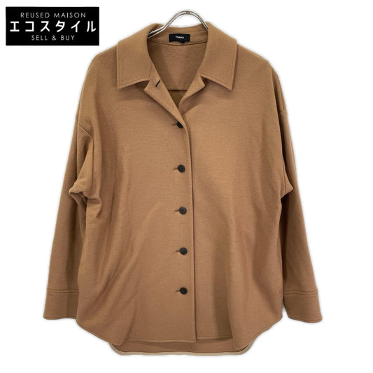Theory セオリー 01-1308227-325-902 ブラウン ウール ジャケット トップス