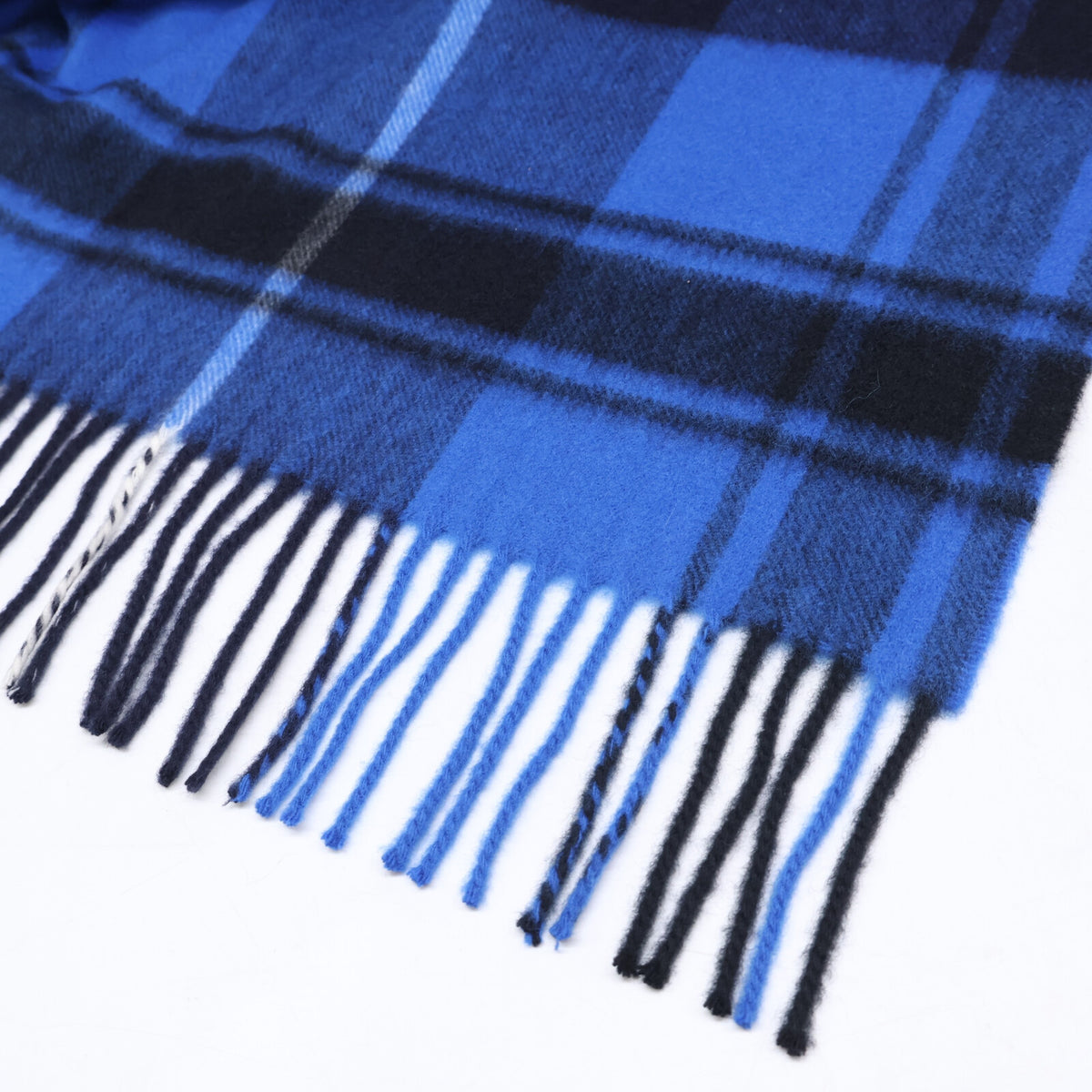 JOHNSTONS OF ELGIN ジョンストンズオブエルガン green label relaxing グリーンレーベルリラクシング別注 36363430882 チェック カシミヤ混ウール フリンジ マフラー