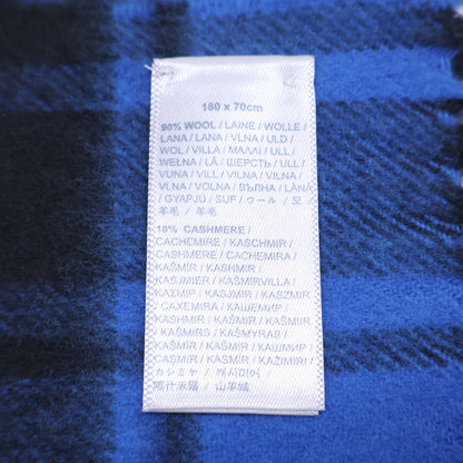 JOHNSTONS OF ELGIN ジョンストンズオブエルガン green label relaxing グリーンレーベルリラクシング別注 36363430882 チェック カシミヤ混ウール フリンジ マフラー