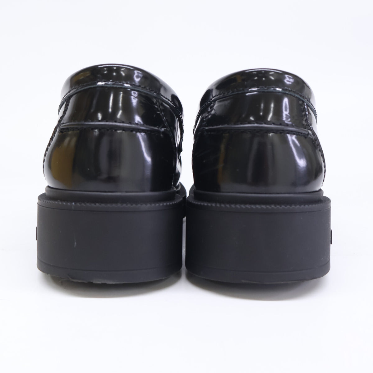 FENDI フェンディ 【美品】8D8582 FILO フィーロ パテントレザー キルティ ローファー シューズ