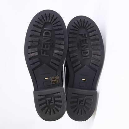 FENDI フェンディ 【美品】8D8582 FILO フィーロ パテントレザー キルティ ローファー シューズ