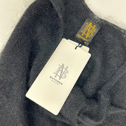 BATONER バトナー ブラック モヘヤ×シルク キャミソールワンピース ワンピース