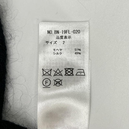 BATONER バトナー ブラック モヘヤ×シルク キャミソールワンピース ワンピース