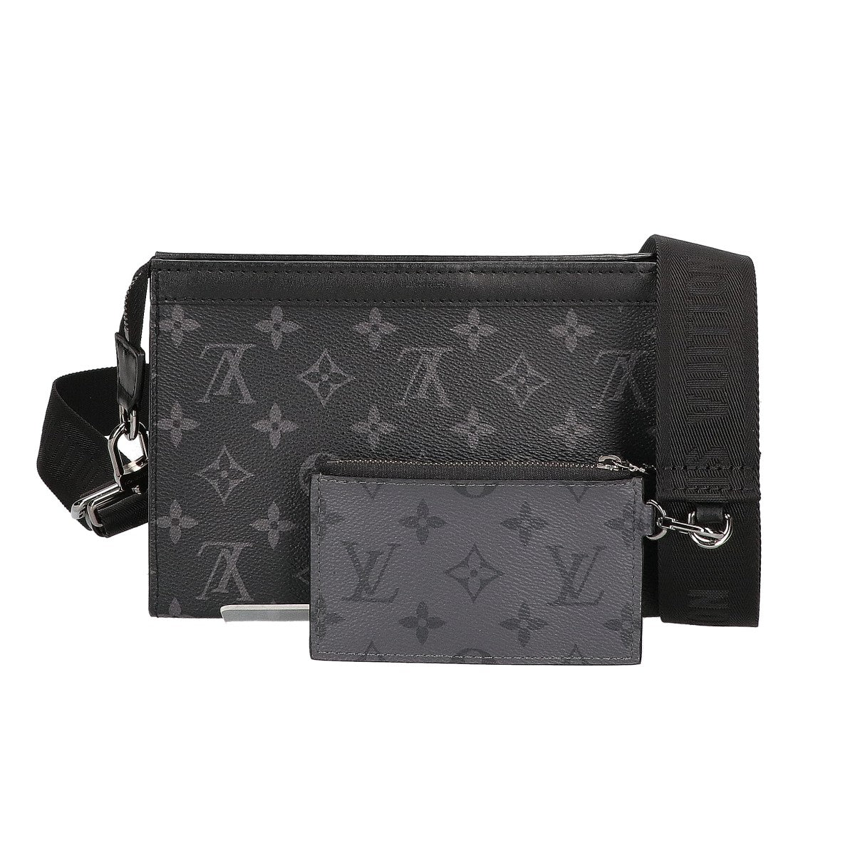 LOUIS VUITTON ルイヴィトン 美品 M81124 モノグラムエクリプス リバース ガストン ウェアラブル ウォレット ショルダーバッグ