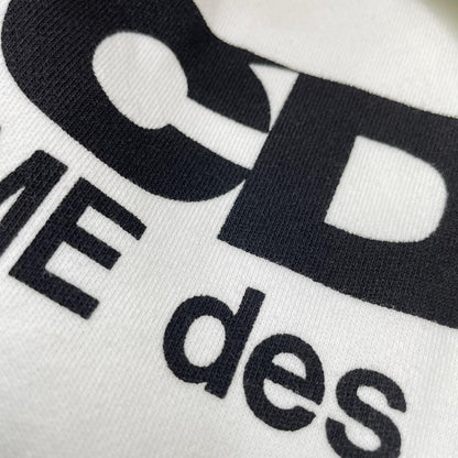 CDG シーディージー SZ-T001 ホワイト ロゴ スウェット パーカー トップス
