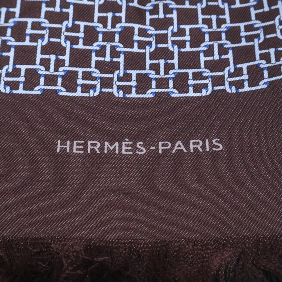 HERMES エルメス 総柄 シルクｘウール ストール