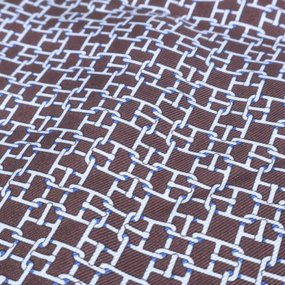 HERMES エルメス 総柄 シルクｘウール ストール