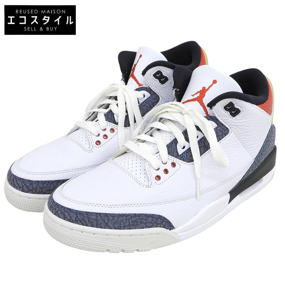 NIKE ナイキ 美品 エアジョーダン3 レトロ SE-T CO JP シューズ メンズ ホワイト 29.0cm CZ6433-100 シューズ