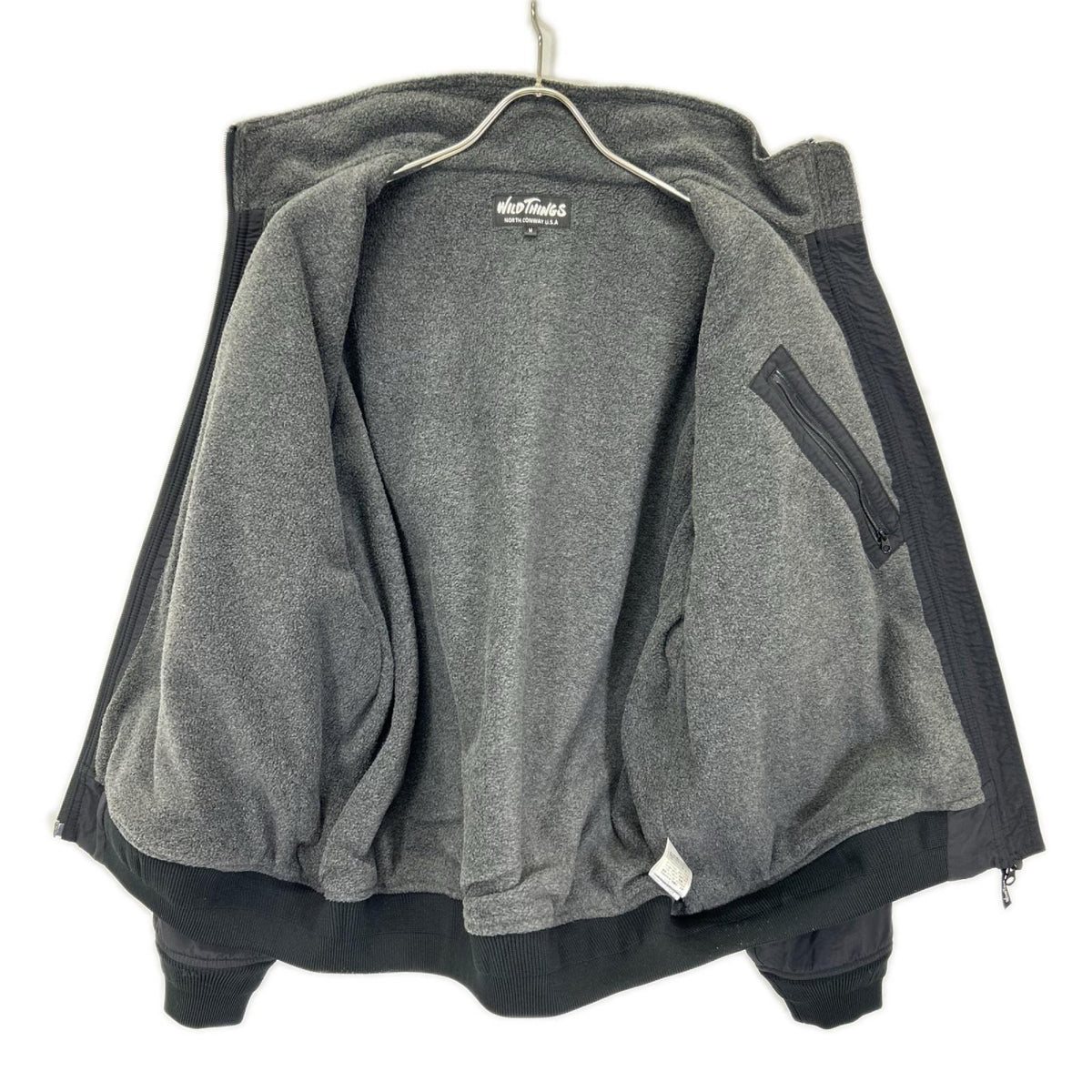 WILD THINGS ワイルドシングス WT25151AD 25AW ブラック スタンドアップ フリースライニング ジャケット ジャケット