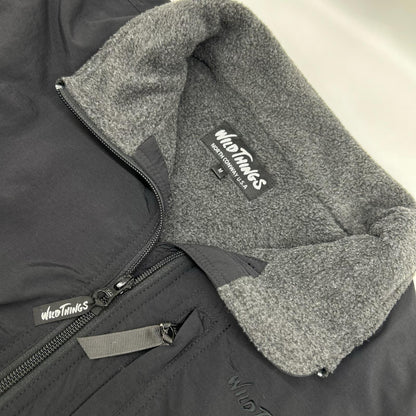 WILD THINGS ワイルドシングス WT25151AD 25AW ブラック スタンドアップ フリースライニング ジャケット ジャケット